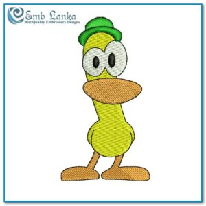 Pato Pocoyo Embroidery Design