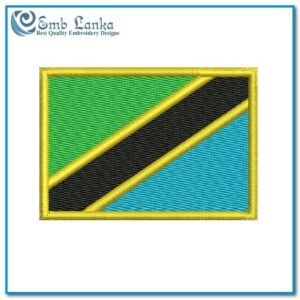 Tanzania Flag Embroidery Design