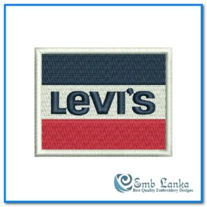 Levis Flag Logo Embroidery Design