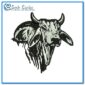 American Brahman Bull Head Embroidery Design