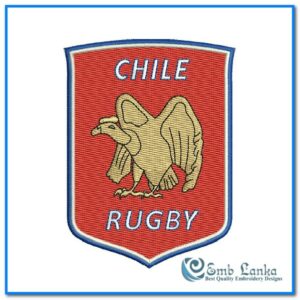 Chile National Rugby Union Team Logo Embroidery Design