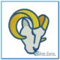 New Los Angeles Rams Logo Embroidery Design