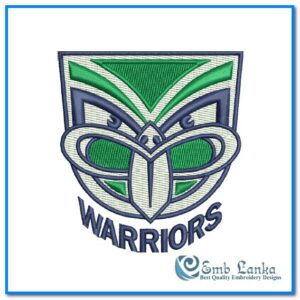 New Zealand Warriors Logo 2023 Embroidery Design