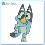 Bluey Cartoon Embroidery Design