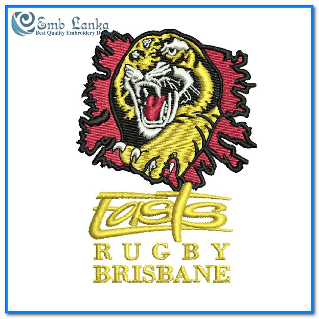 Easts Rugby Union Logo Embroidery Design - Emblanka