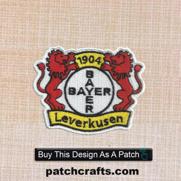 Bayer 04 Leverkusen Football Club Logo Embroidered Iron On Patch