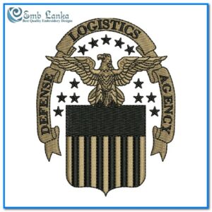 Defense Logistics Agency Logo 2 Embroidery Design