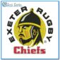 Exeter Chiefs Rugby Union Logo Embroidery Design