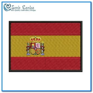 Flag of Spain Embroidery Design
