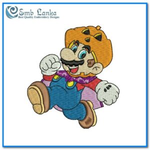Halloween Super Mario Embroidery Design