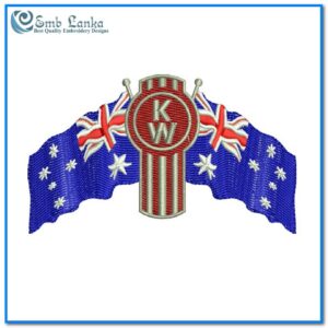 Kenworth Truck Logo with Australian Embroidery Design