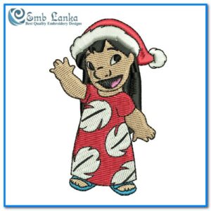Christmas Ani Pelekai Movie Character Embroidery Design