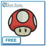 Free Mario Mushroom Embroidery Design