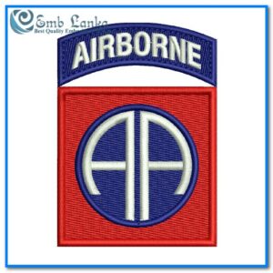 82nd Airborne Division Logo Embroidery Design
