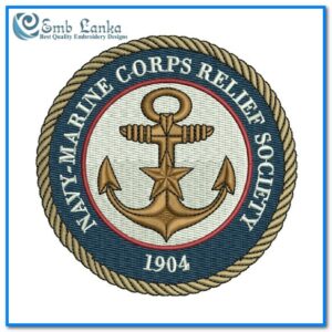 Navy Marine Corps Relief Society Logo Embroidery Design