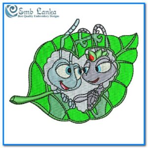 Bug's Life Flik and Princess Atta Embroidery Design
