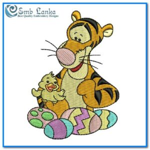 Disney Easter Tigger Embroidery Design