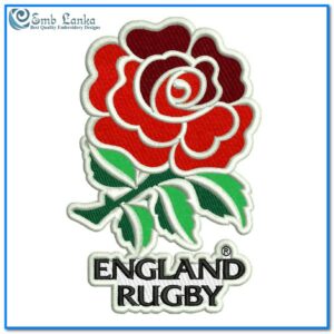 England National Rugby Union Team Logo Applique Embroidery Design Logos