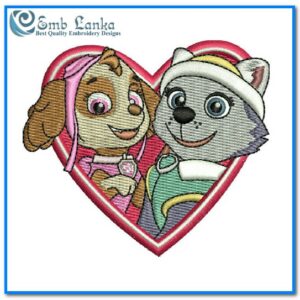 Everest Skye Valentine's Day Embroidery Design