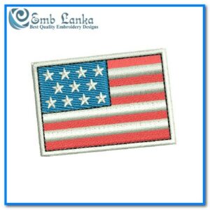 Flag of the United States Embroidery Design