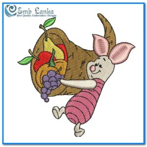 Piglet Winnie The Pooh Embroidery Design