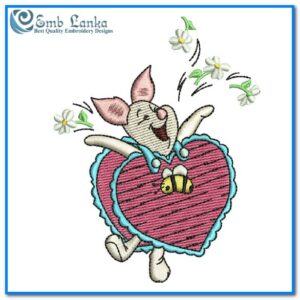 Piglet Winnie the Pooh 2 Embroidery Design