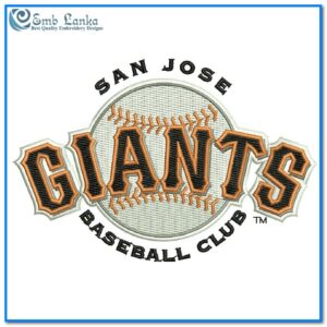 San Jose Giants Logo Embroidery Design