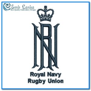 Royal Navy Rugby Union Logo Embroidery Design