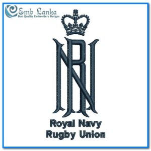 Royal Navy Rugby Union Logo Embroidery Design