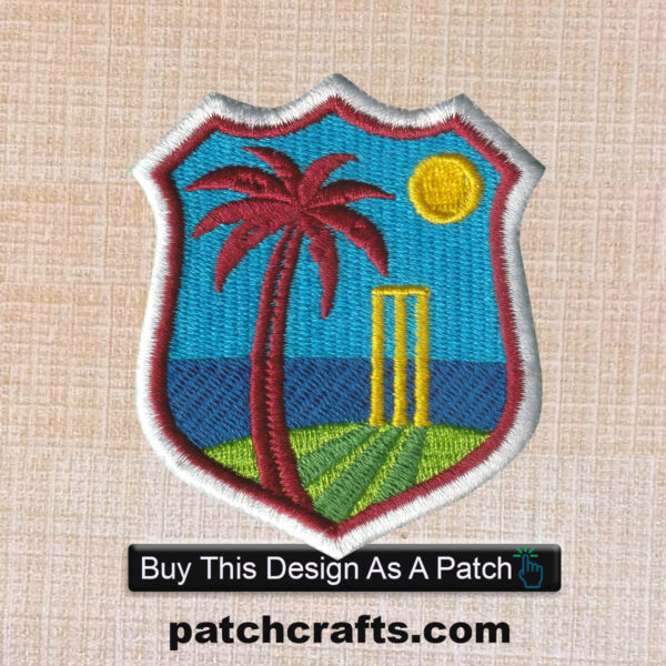 West Indies Cricket Team Logo Embroidered Iron On Patches