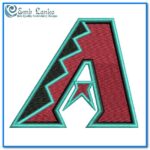 Arizona Diamondbacks Baseball Team Logo Embroidery Design  display picture 1