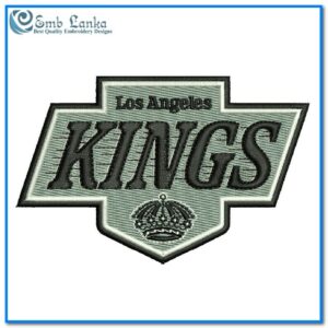 Los Angeles Kings Ice Hockey Team Logo Embroidery Design
