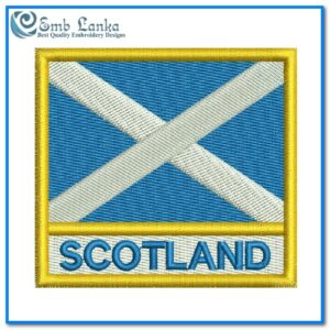 Scotland Flag Embroidery Design