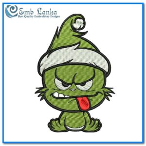 Christmas Baby Grinch Embroidery Design