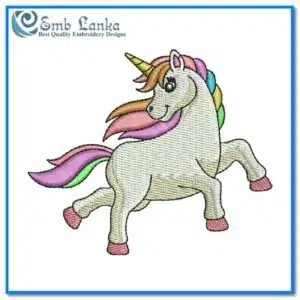Unicorn Embroidery Designs, Cute Unicorn with Rainbow Digital Embroidery Design, Unicorn birthday Designs for Embroidery Machine UNICORN,