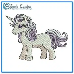 Cute Unicorn 3 Embroidery Design