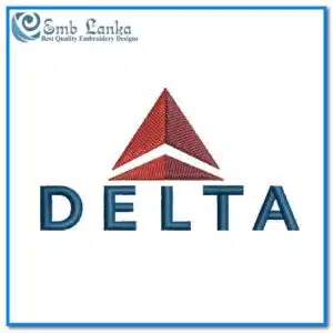 Delta Air Lines Logo 2 Embroidery Design