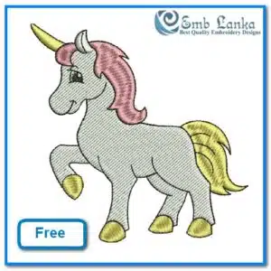Free Unicorn Embroidery Design