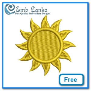 Free Sun Embroidery Design