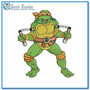 Ninja Turtle Embroidery Design