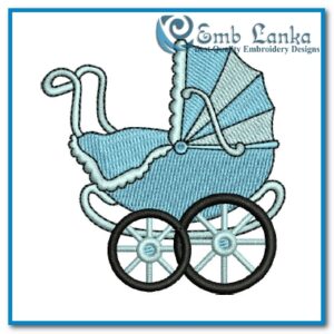 Baby Stroller Embroidery Design