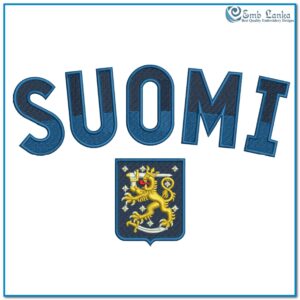 Finland 2025 4 Nations Face-Off Suomi Logo Embroidery Design