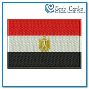 Flag of Egypt Embroidery Design