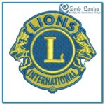 Lions Club Logo Embroidery Design