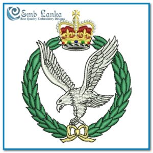 Army Air Corps logo digital embroidery design.