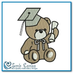 Senior Bear Embroidery Design