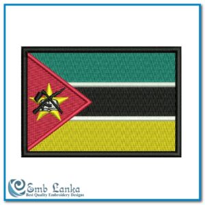 Mozambique Flag Embroidery Design