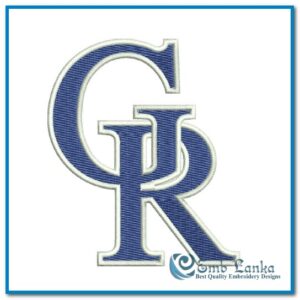 Guelph Royals baseball team logo machine embroidery design file