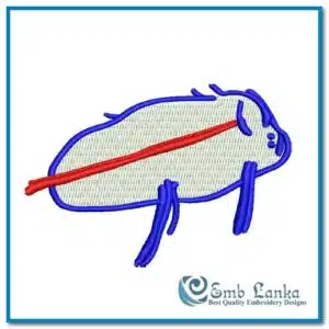 Josh Allen Buffalo logo embroidery design for NFL football fans