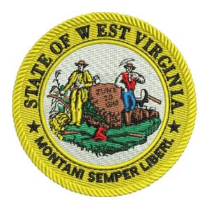 Seal of West Virginia Embroidery Design